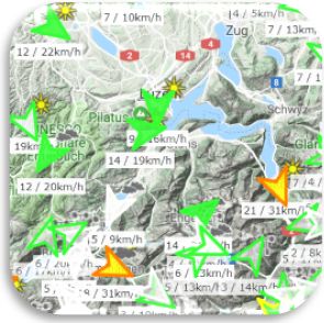 Burnair Meteo Map